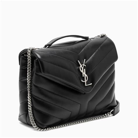 ysl loulou small black and silver|ysl loulou small dark beige.